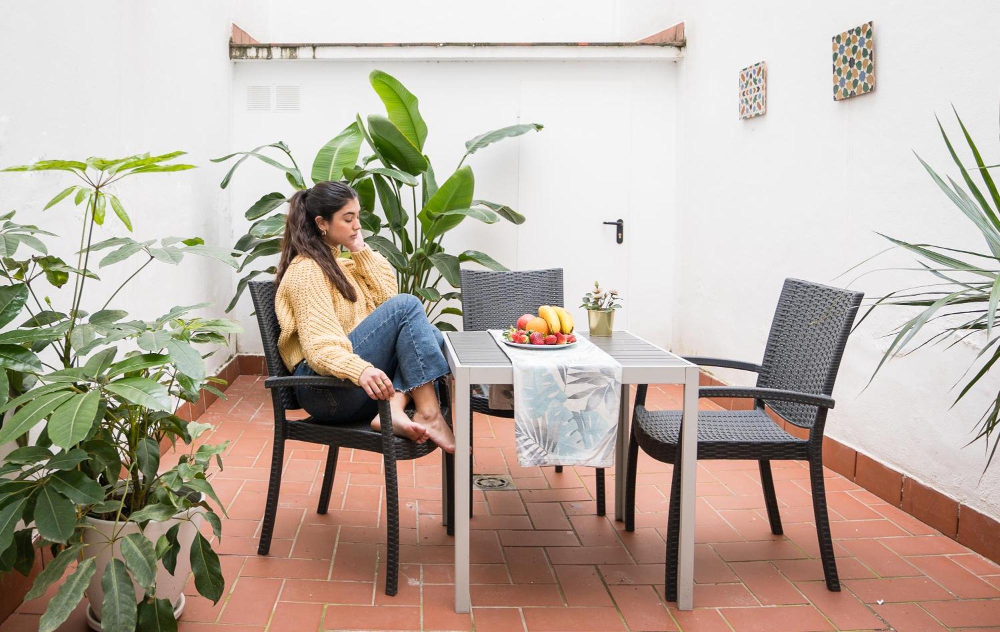 Apartamento Triana Deluxe Con Patio Privado セビリア エクステリア 写真